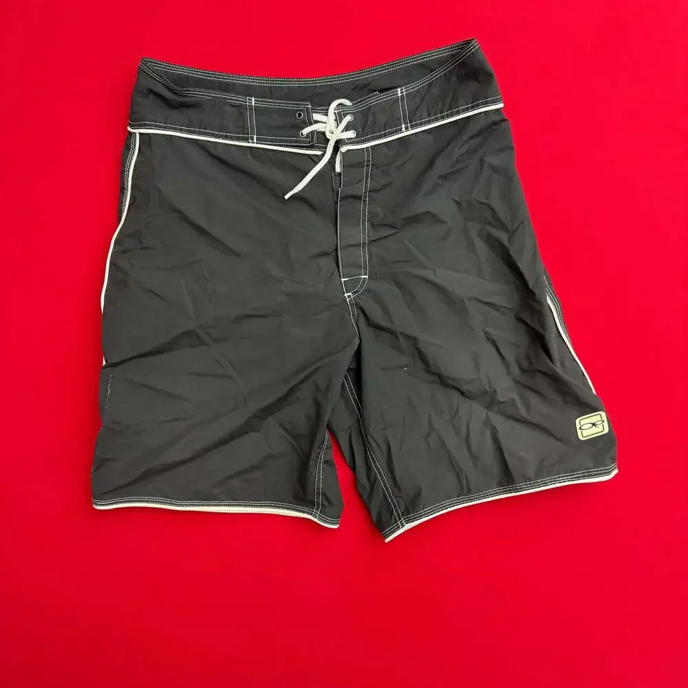 Vintage OP Ocean Pacific Black & White Board Shorts size‎ 36